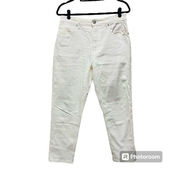 Everlane The Curvy Cheeky Jean In Bone White Crop - Picture 2 of 14